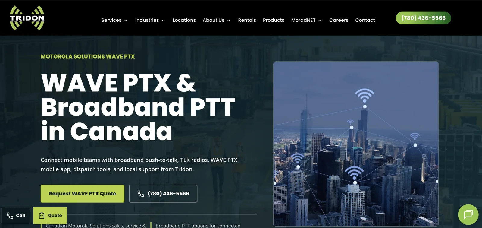 Development of Motorola Solutions Landing Pages for Tridon Communications - Material 4