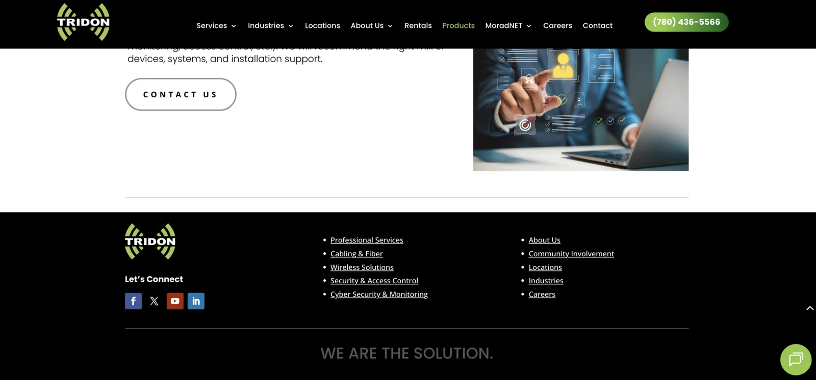 Development of Motorola Solutions Landing Pages for Tridon Communications - Material 9
