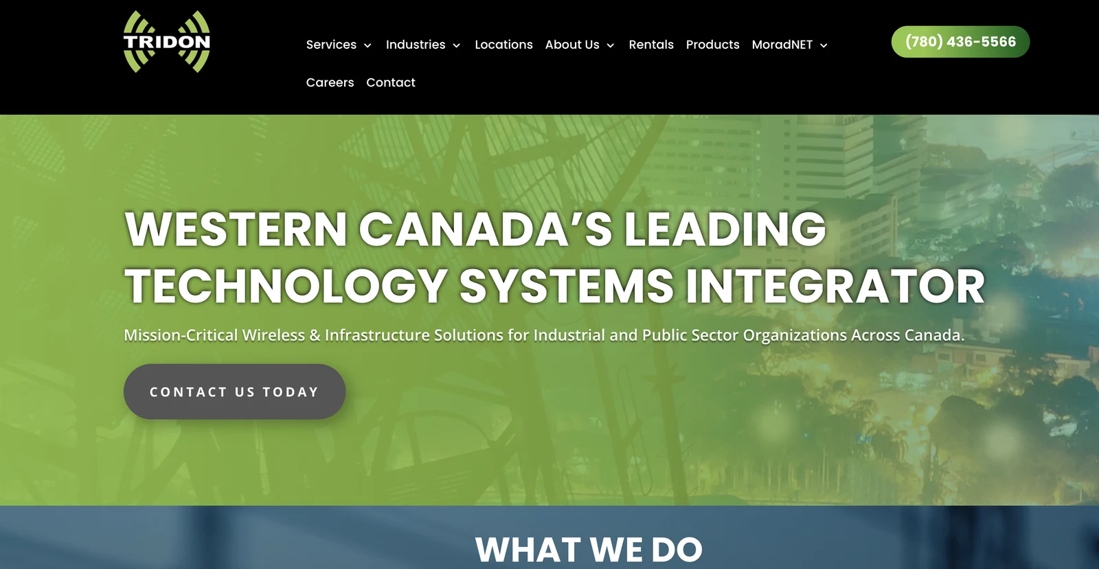 Development of Motorola Solutions Landing Pages for Tridon Communications - Material 1