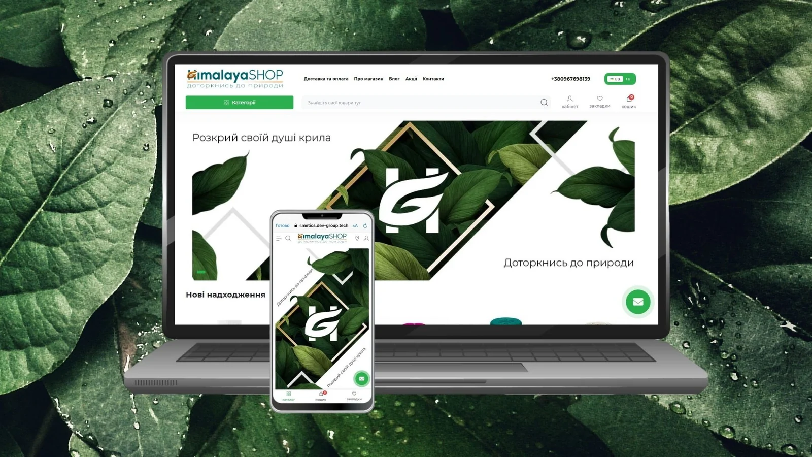 Кейс розробки сайту для інтернет-магазину “HimalayaShop”