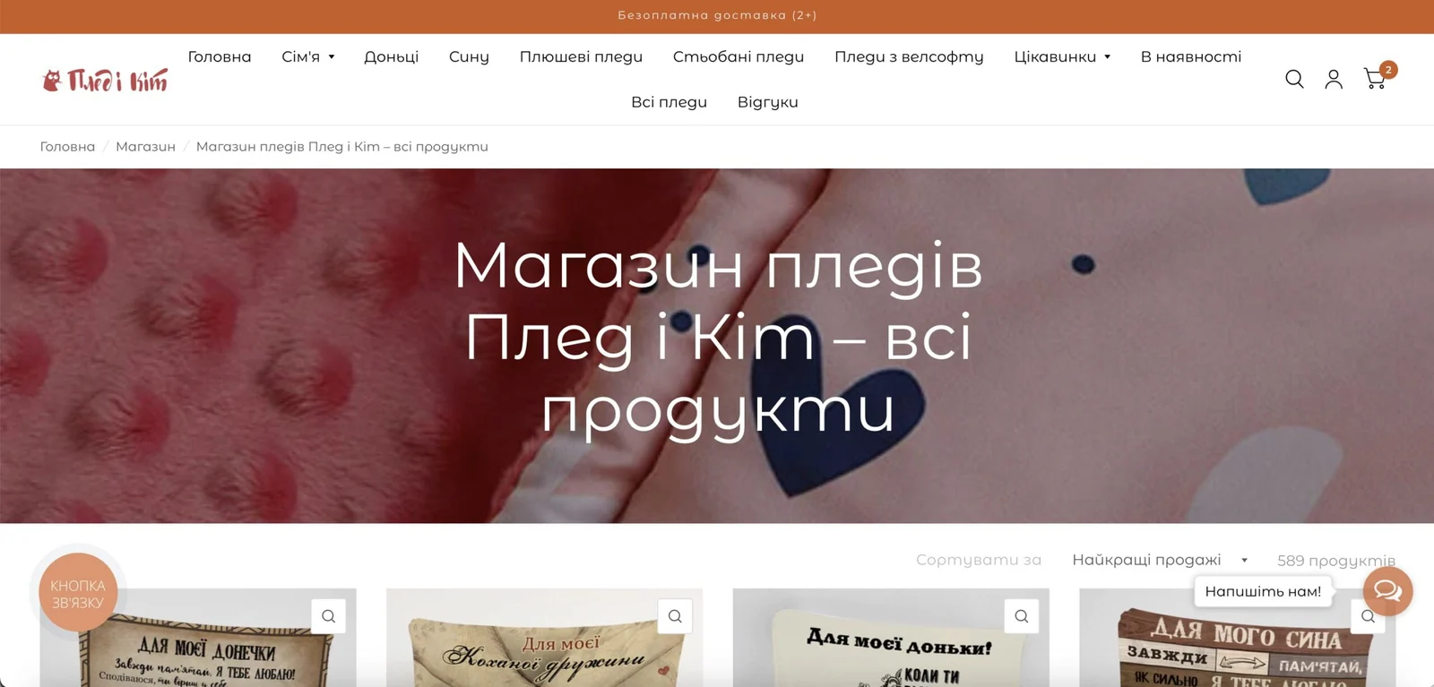 Кейс / Пледи с принтами / Україна / Google Ads / РРС