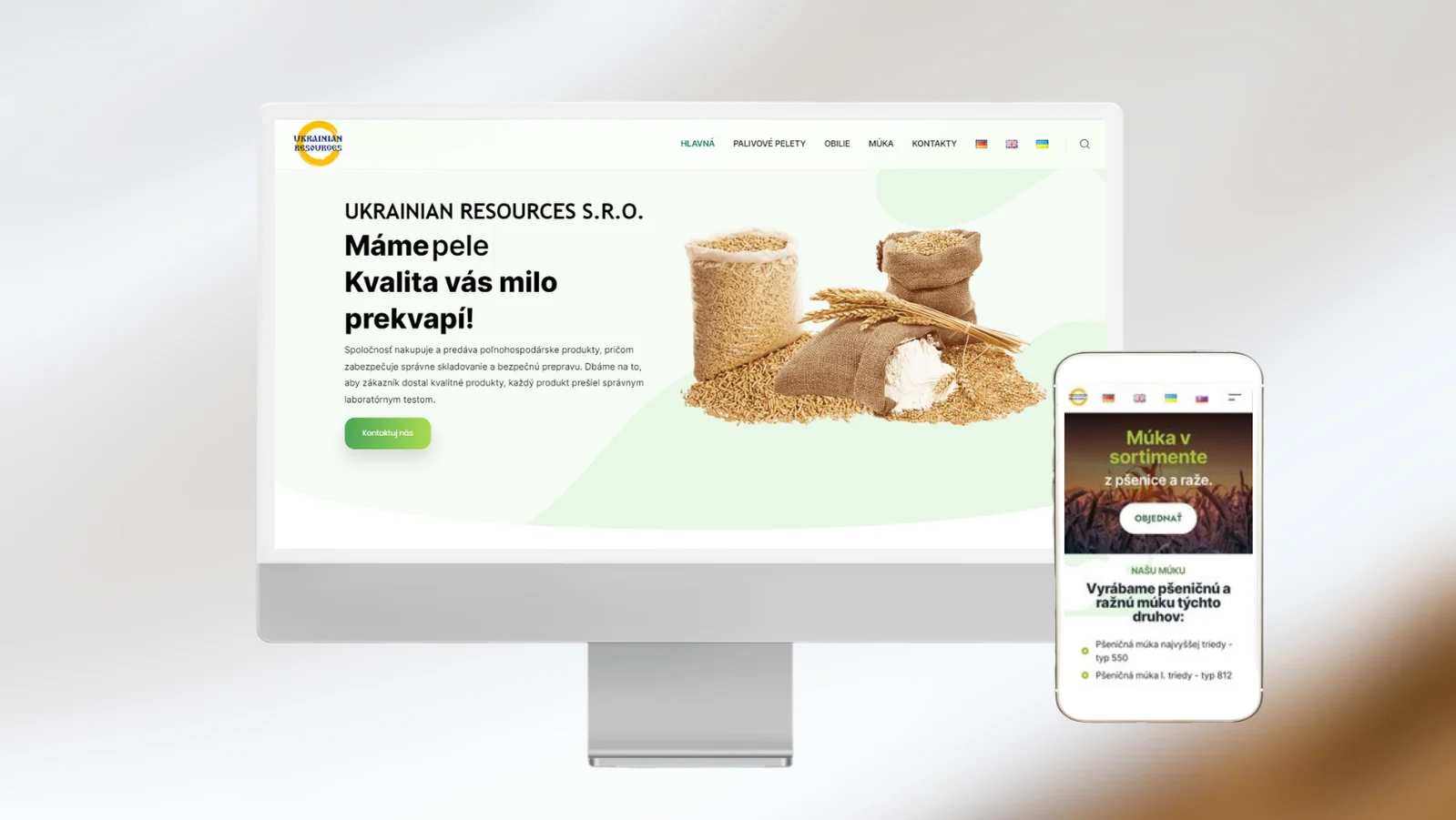 Кейс розробки сайту для компанії “UKRAINIAN RESOURCES S.R.O”