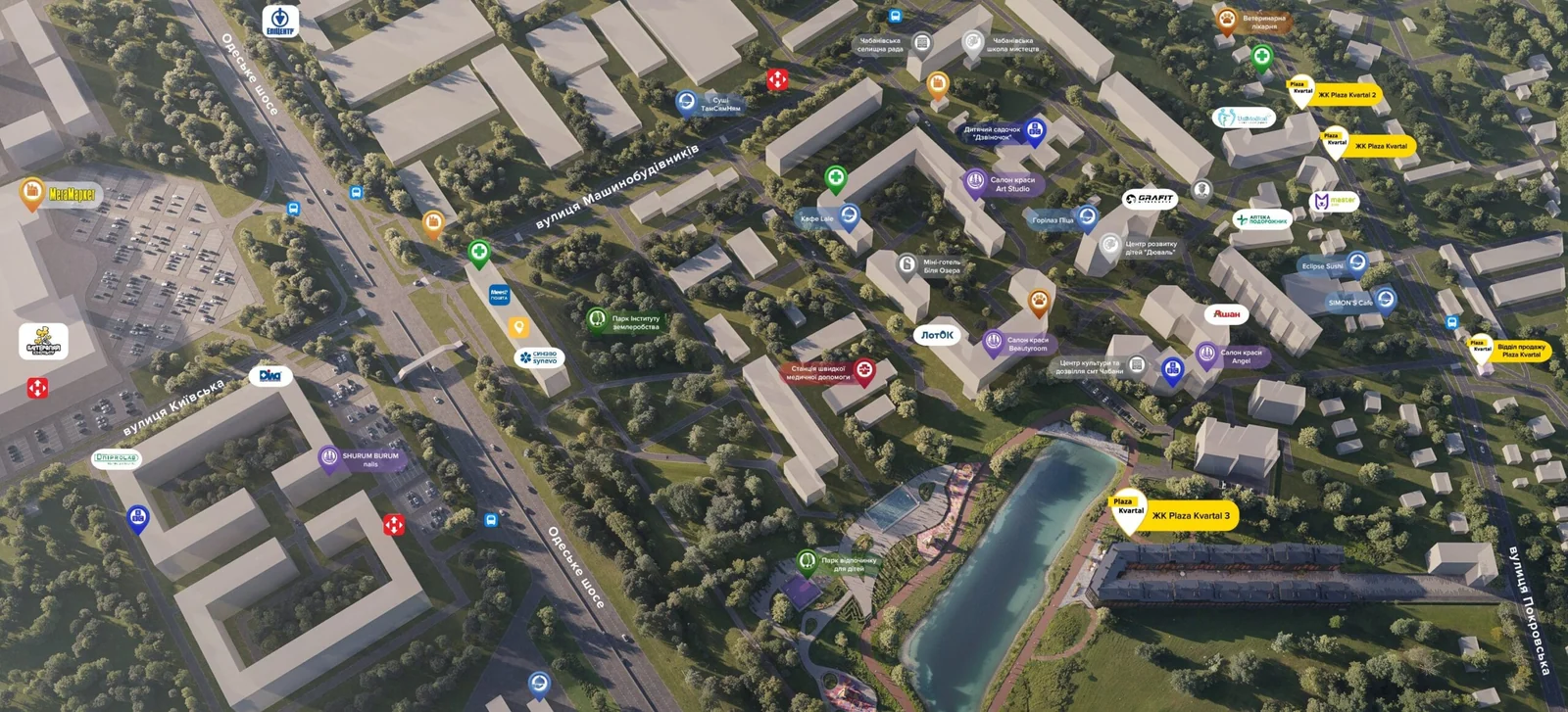 Кейс з дизайну для житлового комплексу “PlazaKvartal”