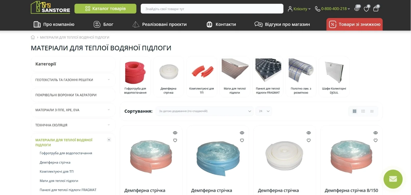 Google ADS case study material: Sanstore online store
