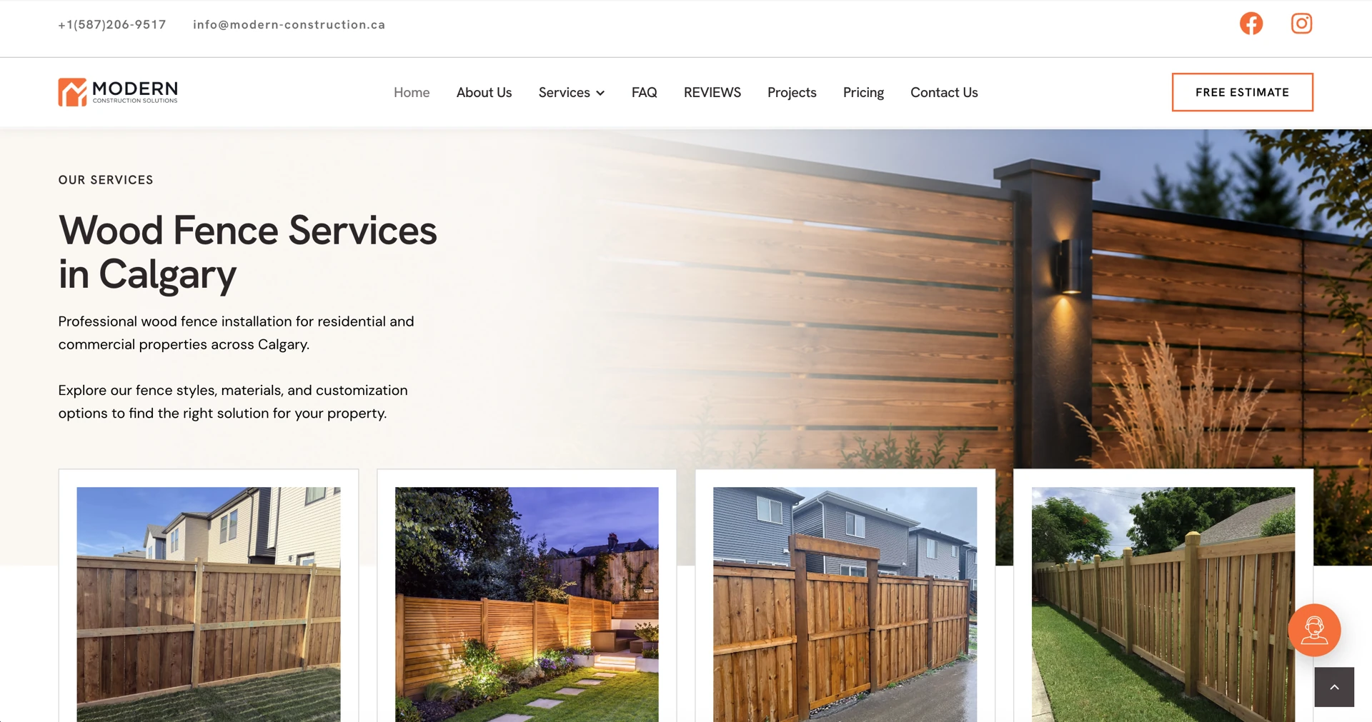 Modern Construction Solutions — Google Ads для монтажу парканів